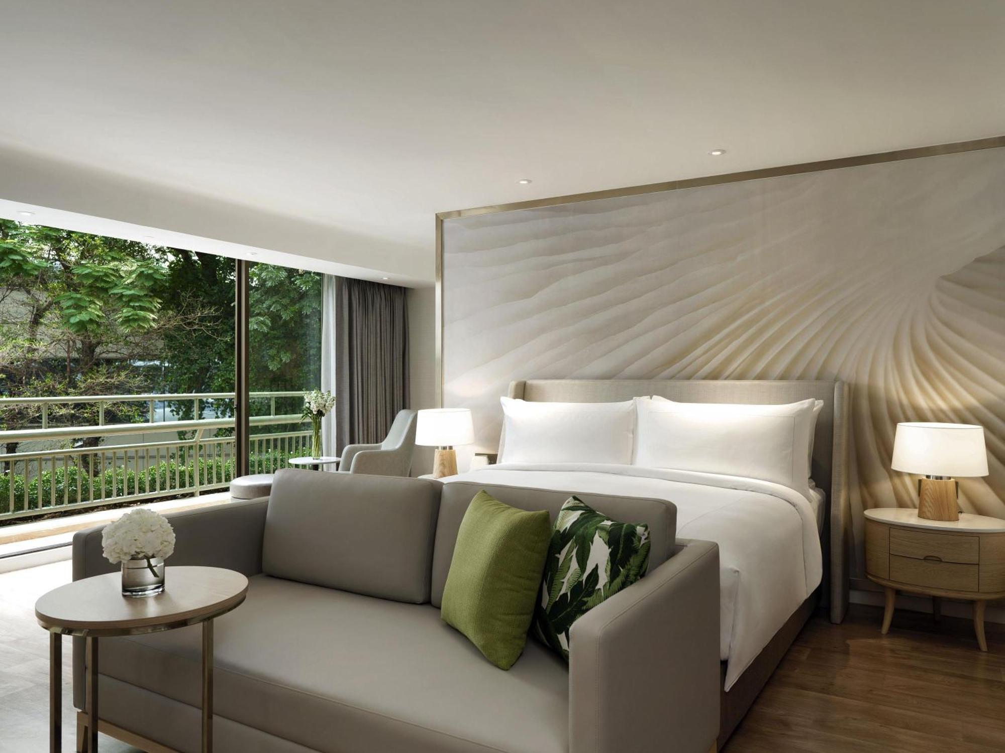 Familiensuite mit 1 Schlafzimmer und 1 Kingsize-Bett und Schlafsofa oder Etagenbetten
