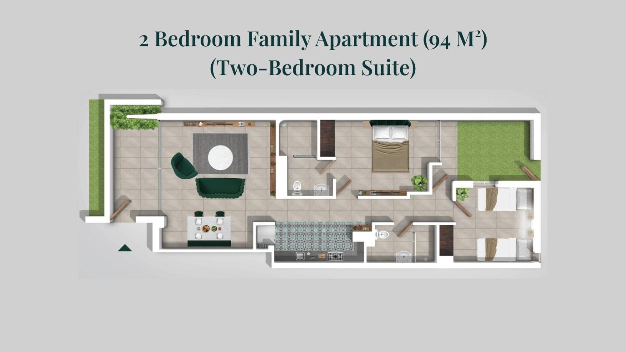 Two Bedrooms- Family Suite