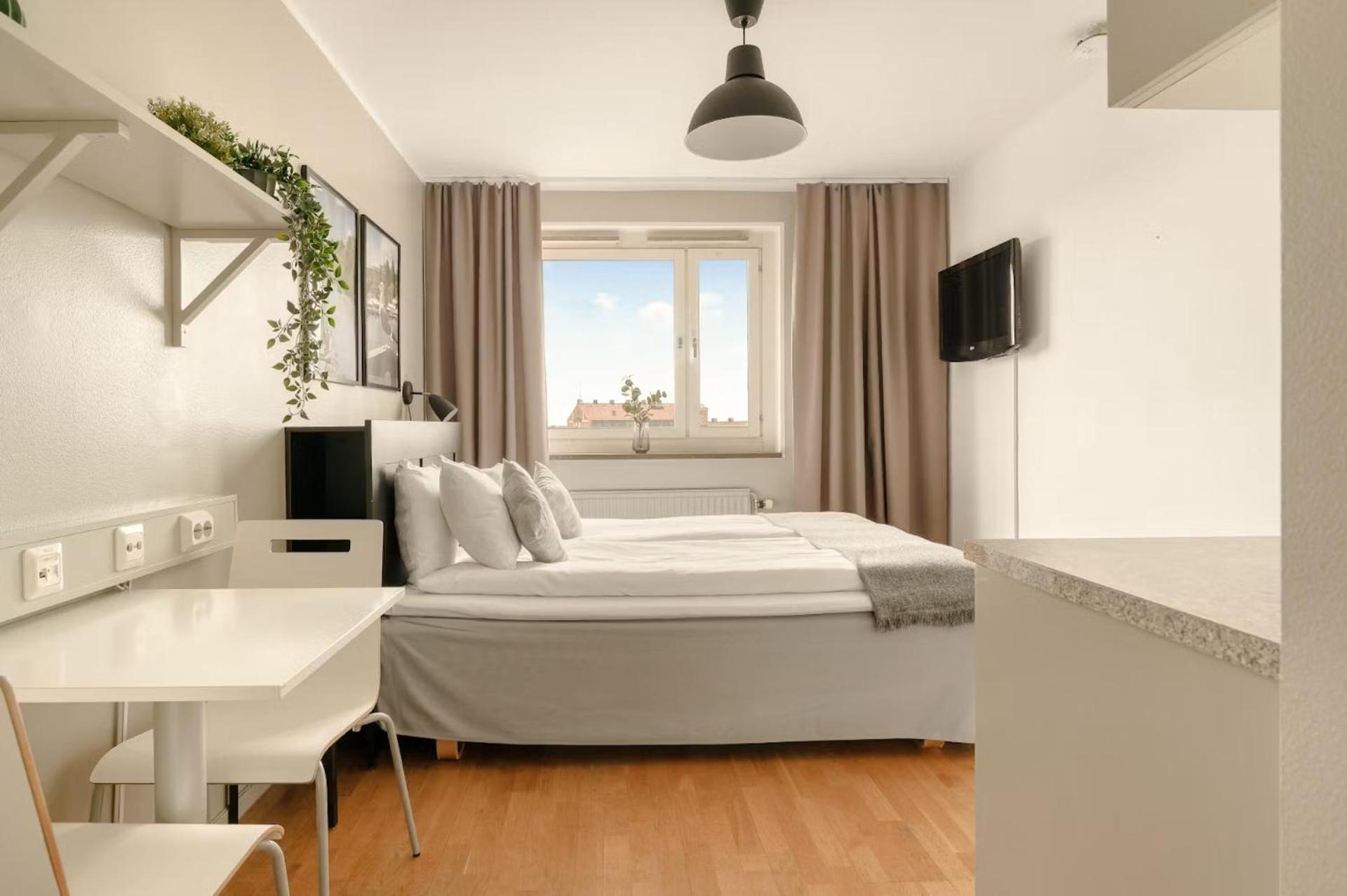 Estudio con 1 cama grande