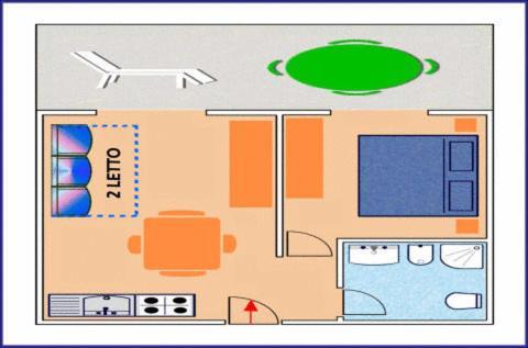 Appartamento con 1 Camera da Letto (2 Adulti)