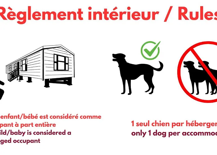 Pet Friendly hotel: Eurocamp Mobile Homes At Campsite Porton Nature Hideouts